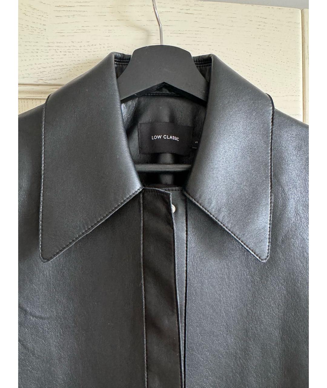 LOW CLASSIC Черная кожаная куртка, фото 3