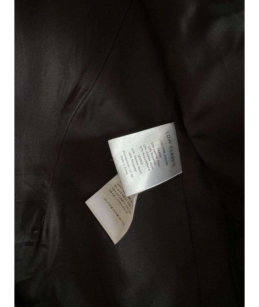 LOW CLASSIC Черная кожаная куртка, фото 6