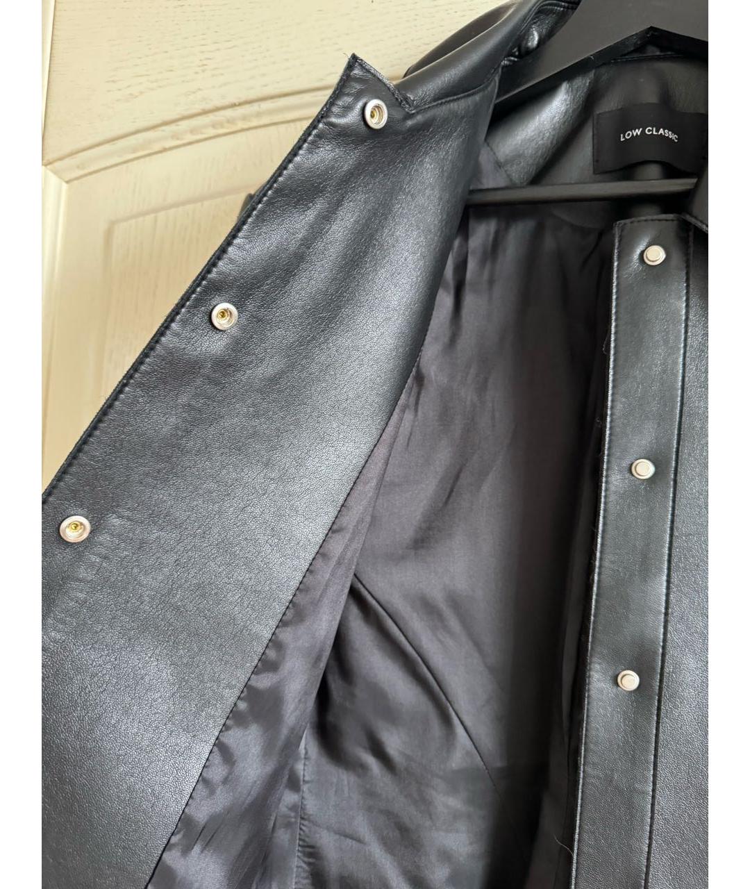 LOW CLASSIC Черная кожаная куртка, фото 5
