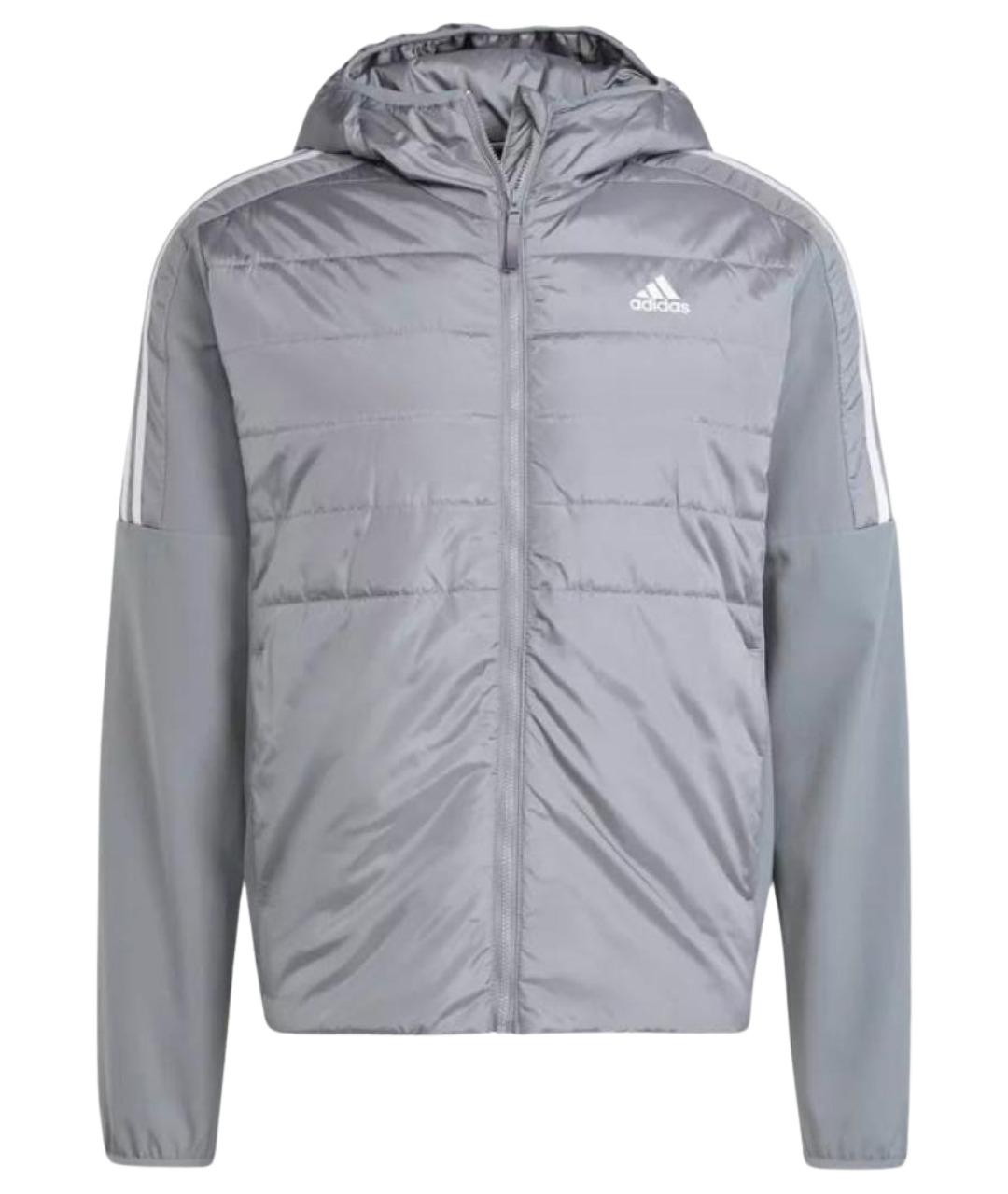 ADIDAS Серая полиэстеровая куртка, фото 1