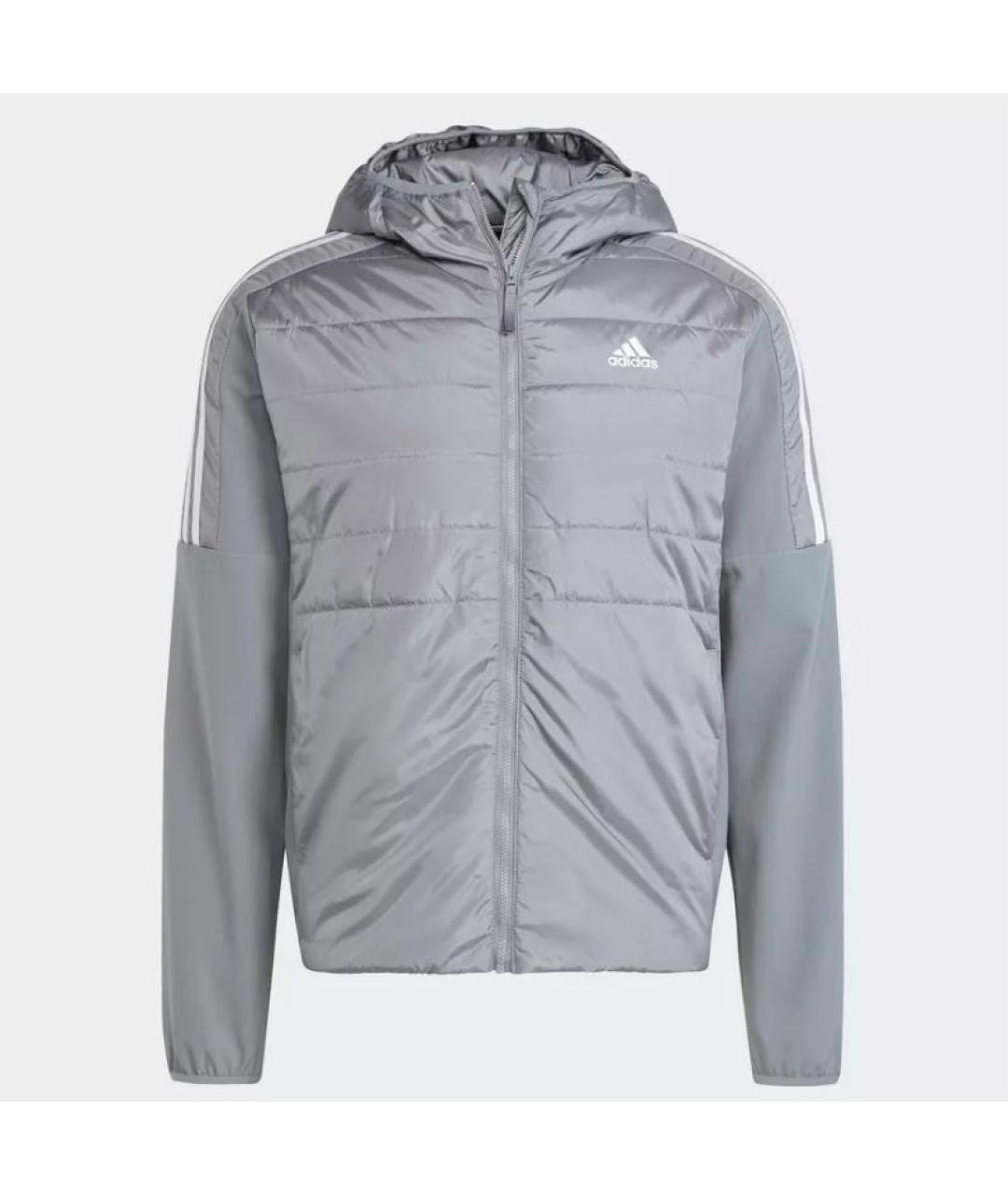 ADIDAS Серая полиэстеровая куртка, фото 7