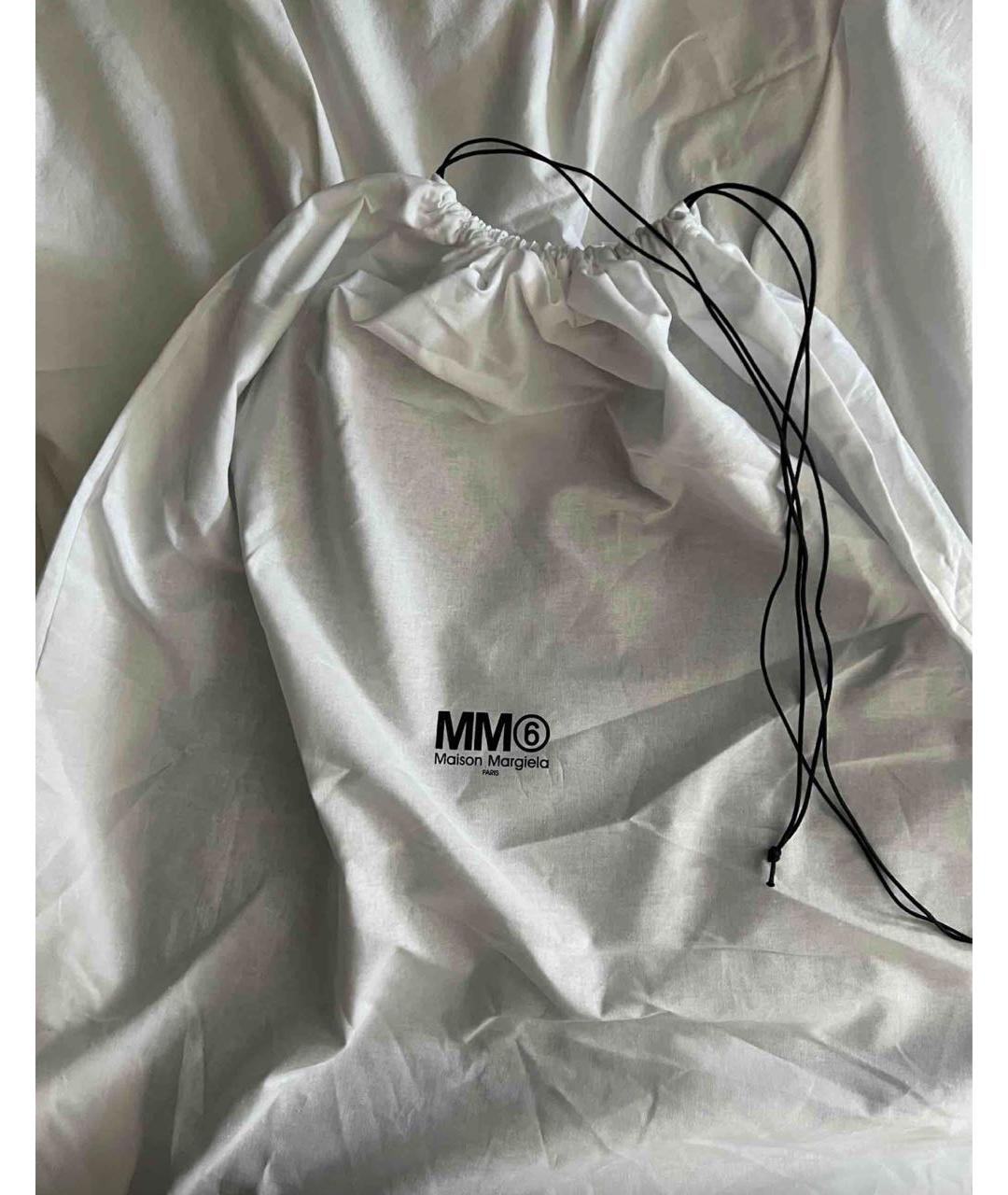 MM6 MAISON MARGIELA Черная сумка через плечо из искусственной кожи, фото 5