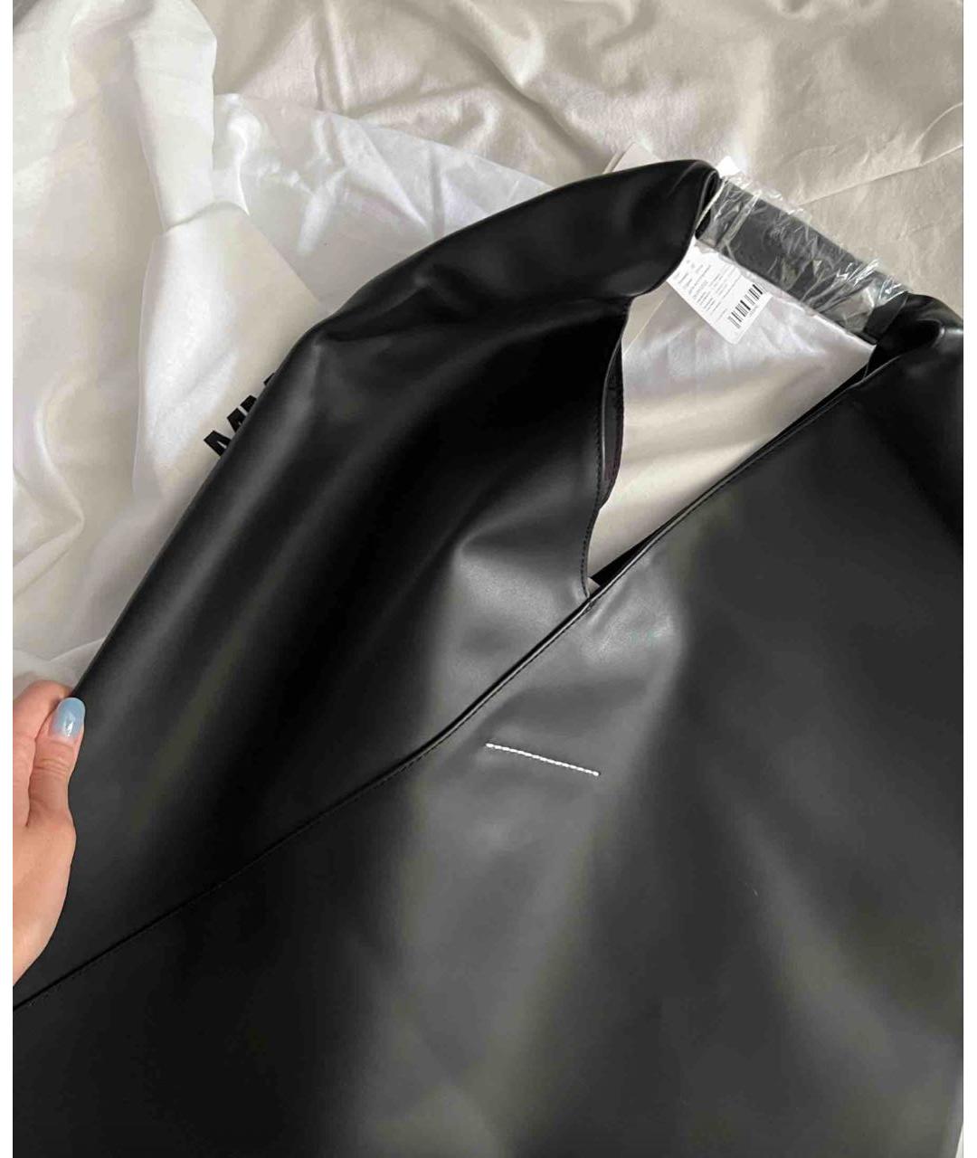 MM6 MAISON MARGIELA Черная сумка через плечо из искусственной кожи, фото 4