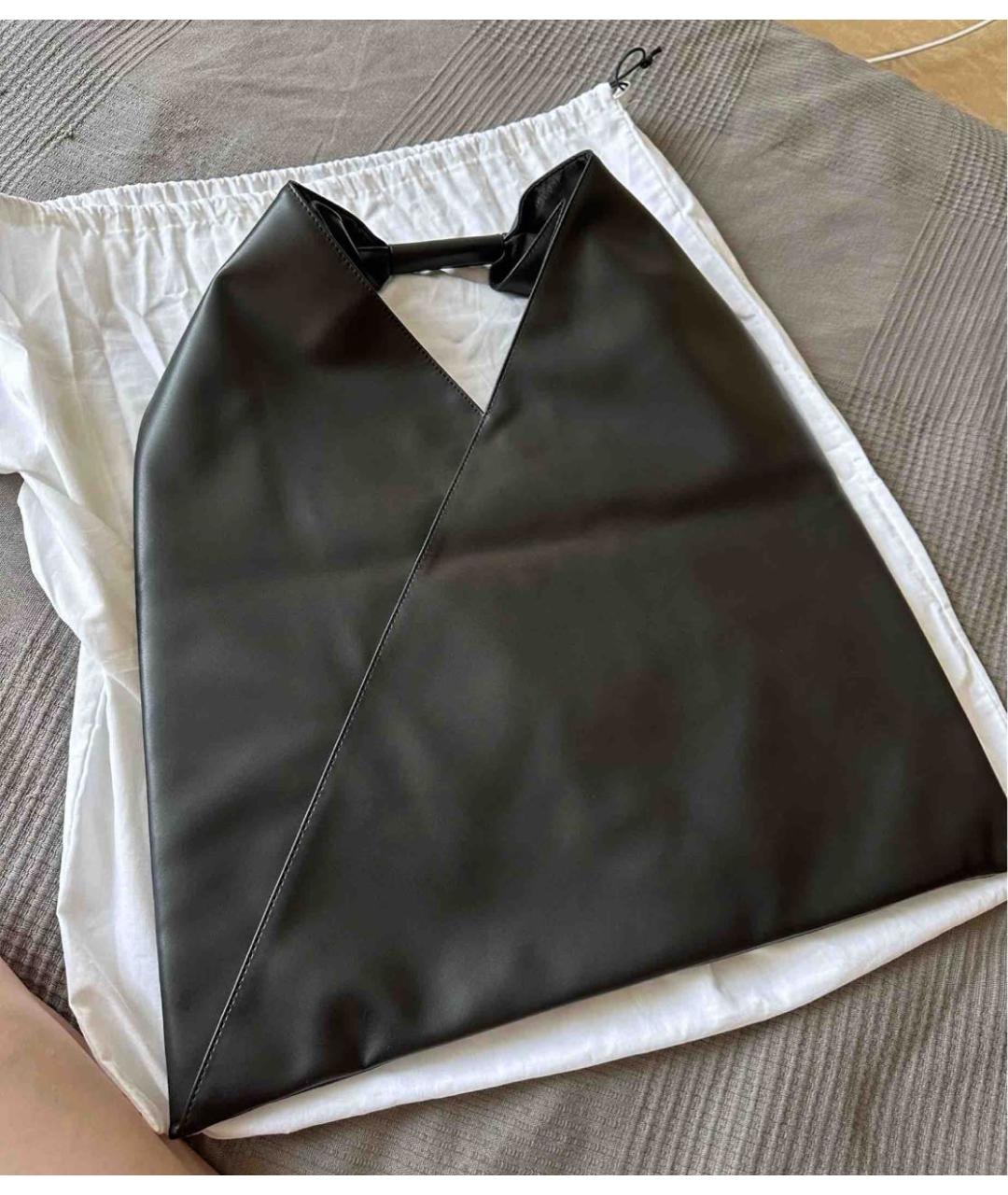 MM6 MAISON MARGIELA Черная сумка через плечо из искусственной кожи, фото 3