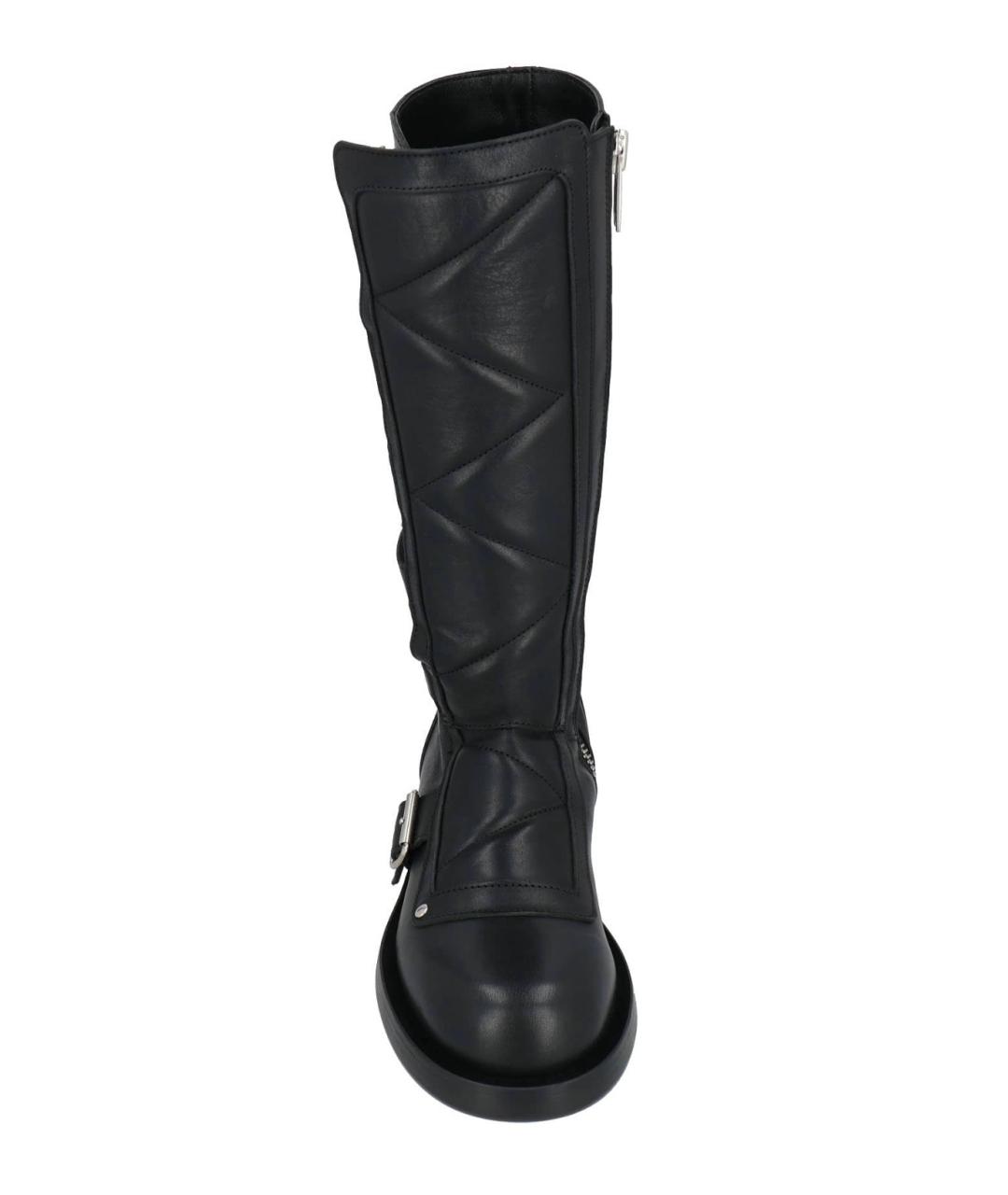 ANN DEMEULEMEESTER Черные кожаные сапоги, фото 3