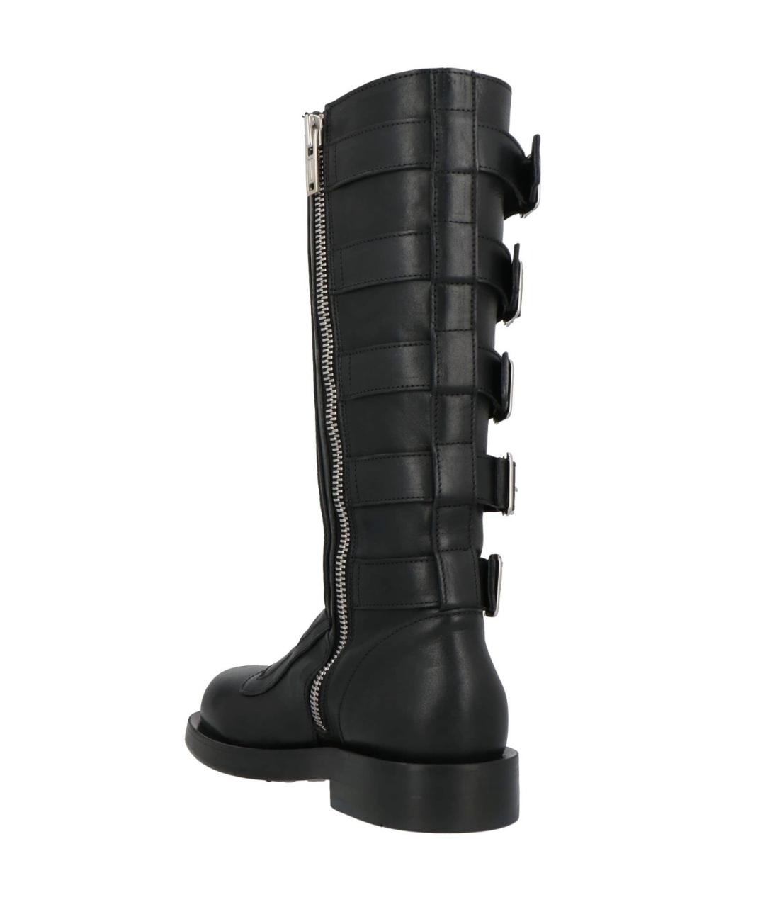 ANN DEMEULEMEESTER Черные кожаные сапоги, фото 4