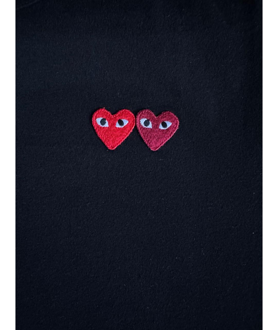 COMME DES GARÇONS Черная хлопковая футболка, фото 4