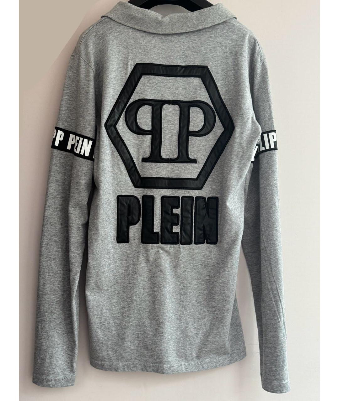 PHILIPP PLEIN Серая хлопковая детская футболка, фото 2