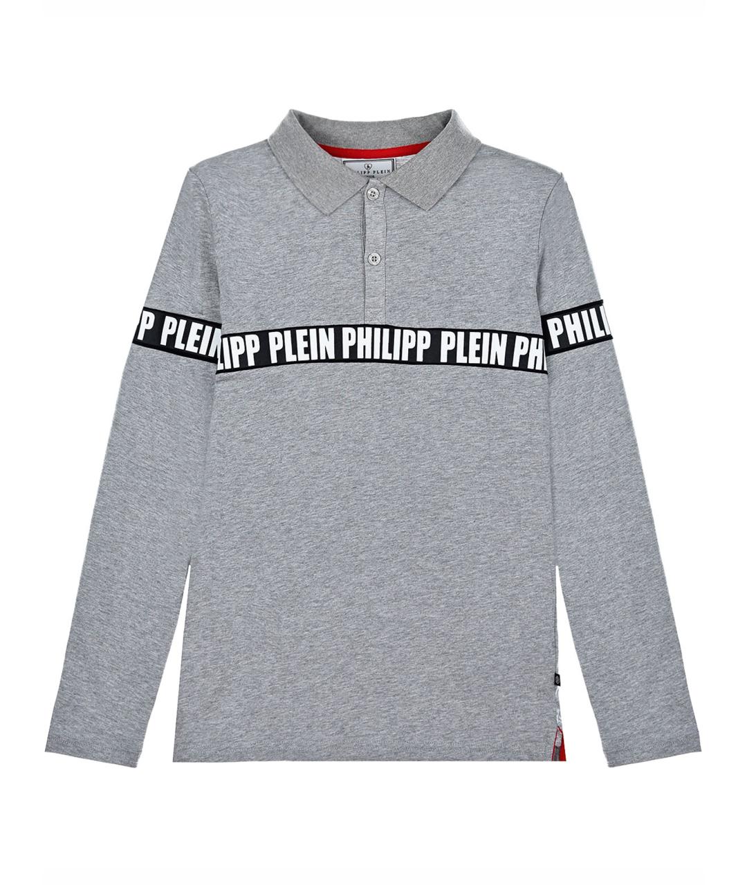 PHILIPP PLEIN Серая хлопковая детская футболка, фото 1