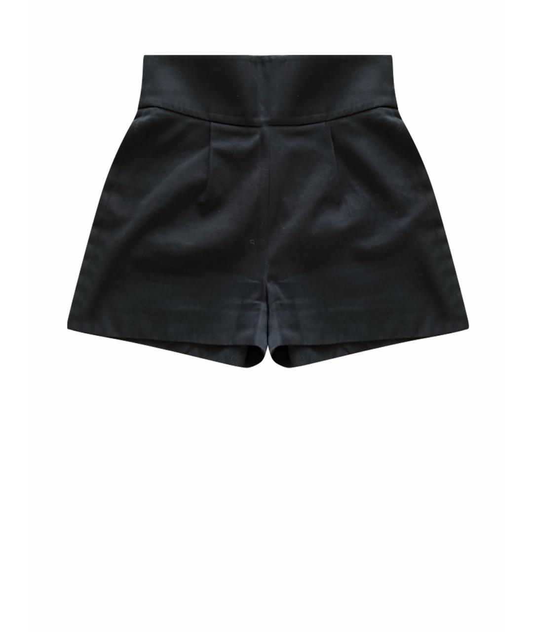 SAINT LAURENT Черные хлопковые шорты, фото 1