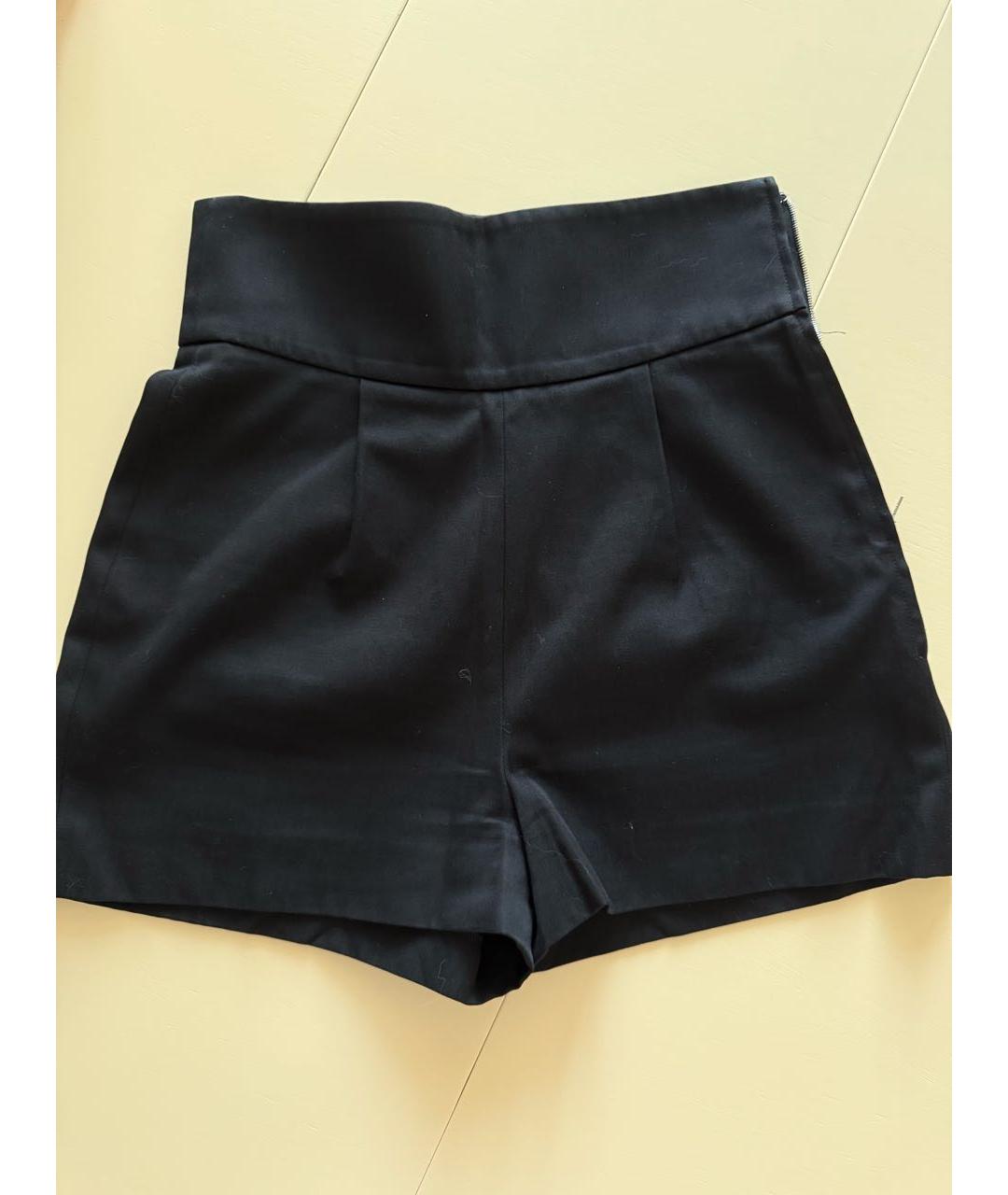 SAINT LAURENT Черные хлопковые шорты, фото 5