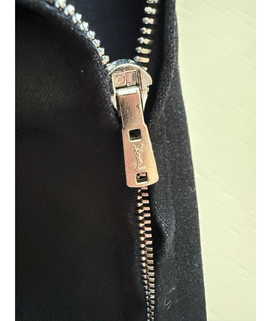 SAINT LAURENT Черные хлопковые шорты, фото 4