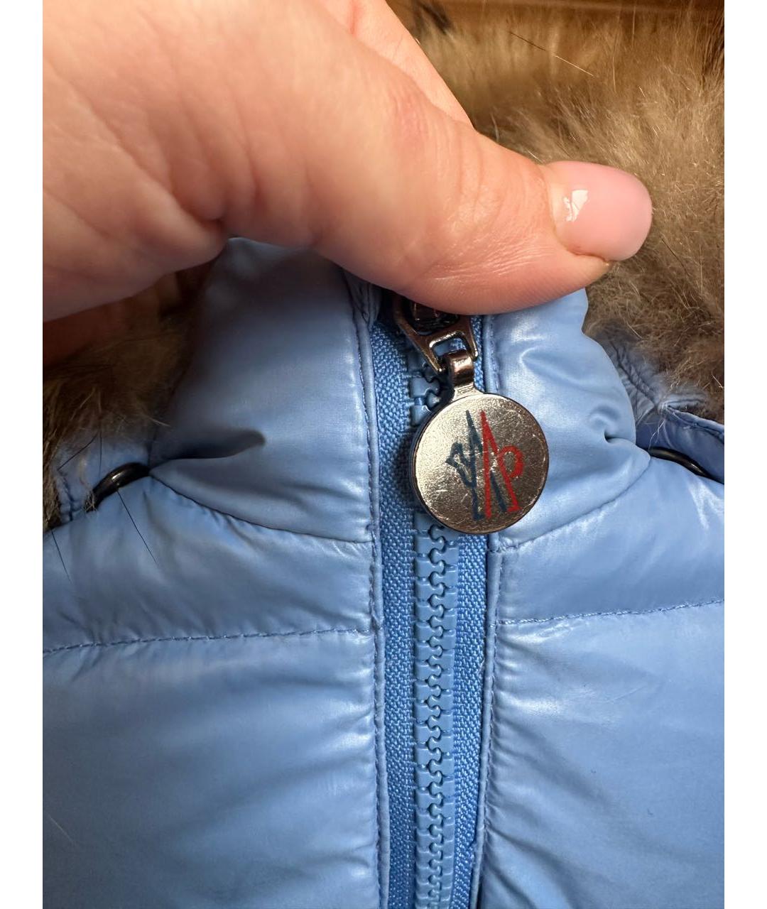 MONCLER KIDS Голубой комбинезон, фото 7