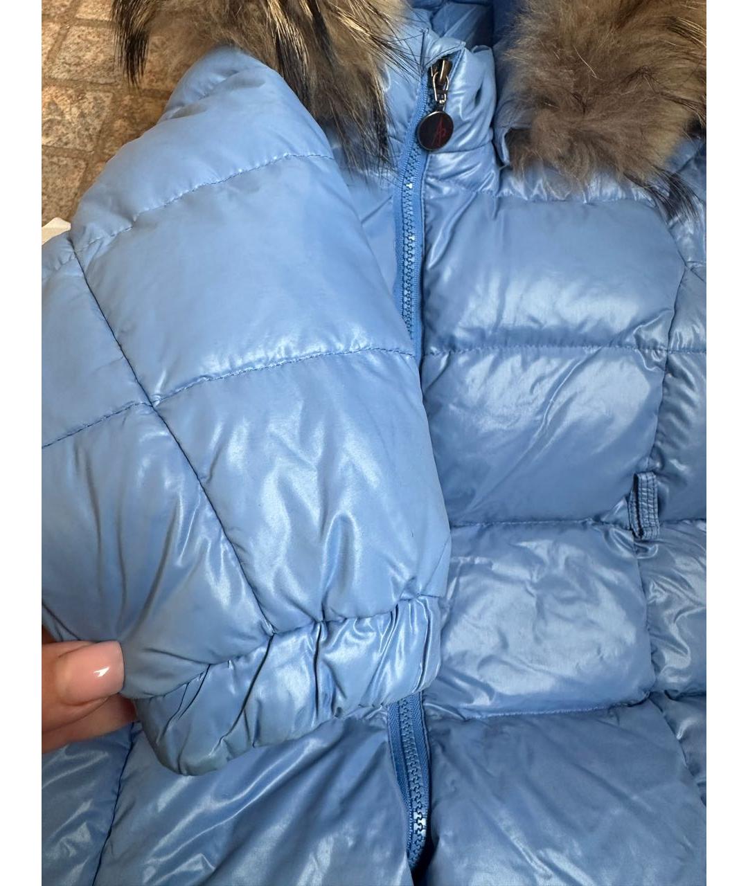 MONCLER KIDS Голубой комбинезон, фото 3