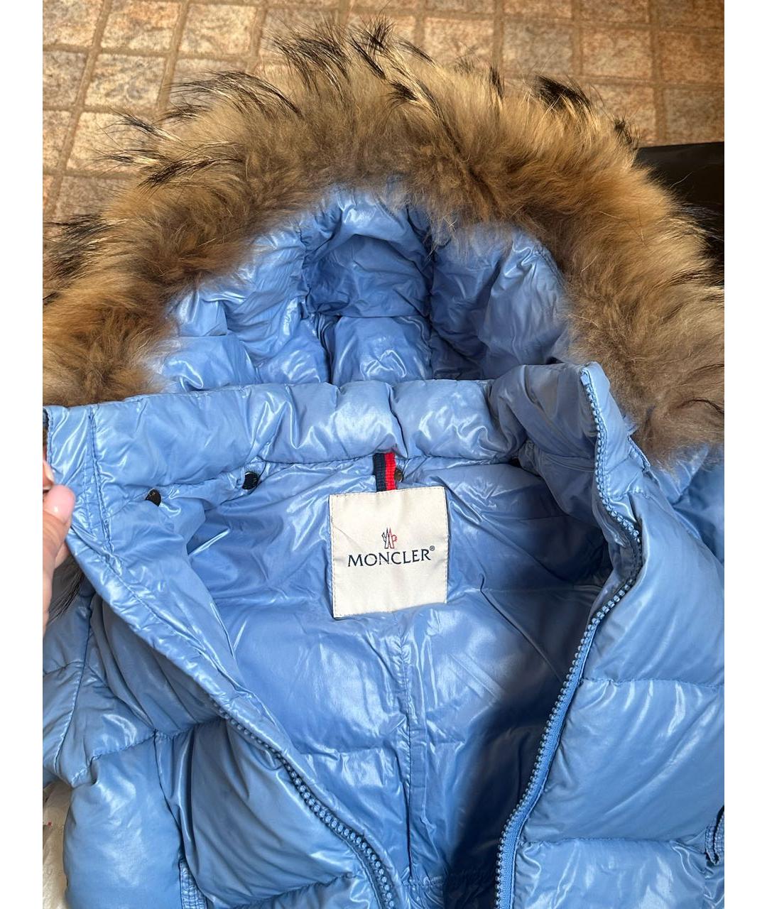 MONCLER KIDS Голубой комбинезон, фото 6
