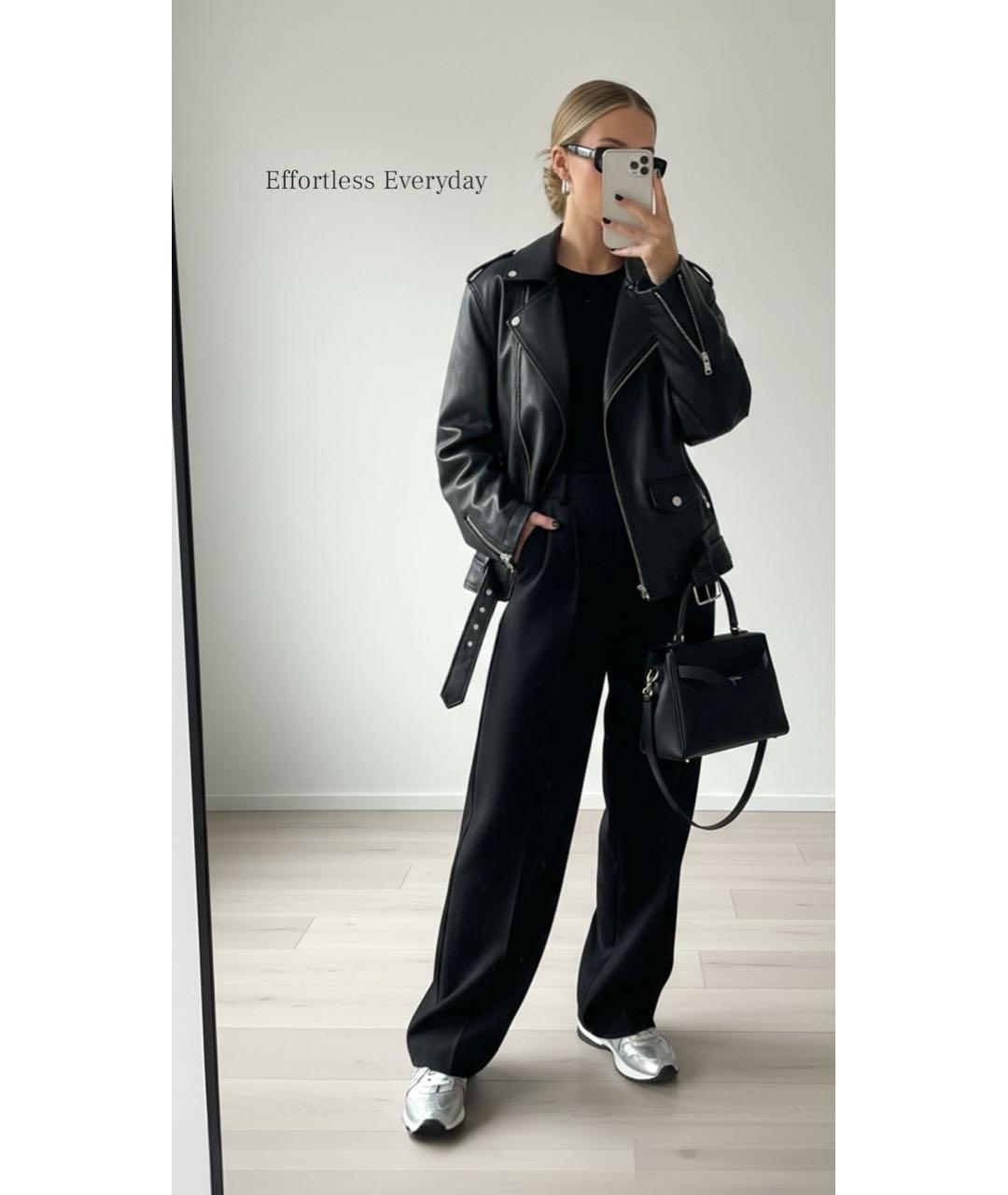 ACNE STUDIOS Черная кожаная куртка, фото 2