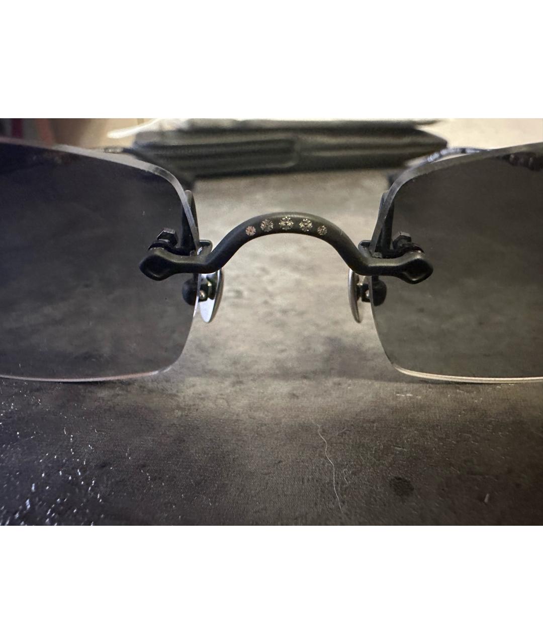 CHROME HEARTS Черные пластиковые солнцезащитные очки, фото 8
