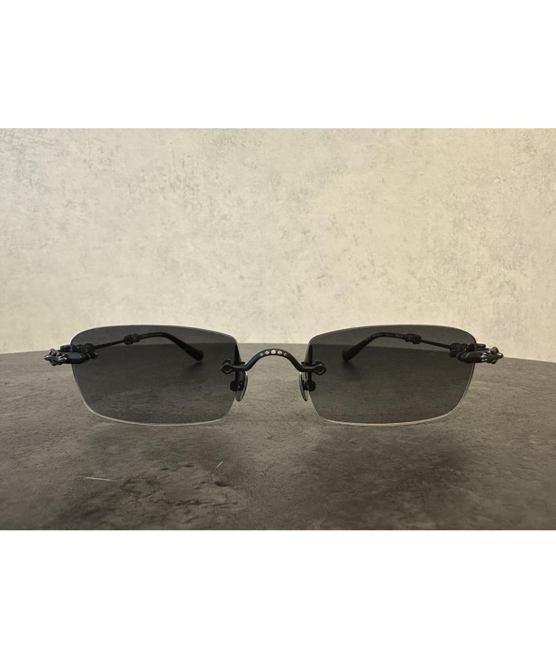 CHROME HEARTS Черные пластиковые солнцезащитные очки, фото 10