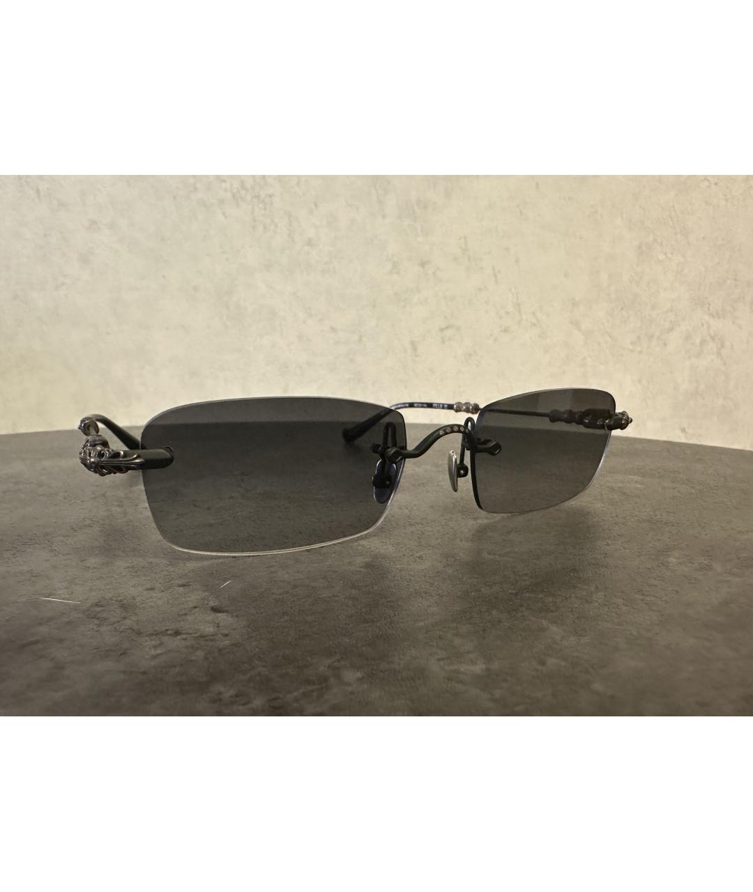 CHROME HEARTS Черные пластиковые солнцезащитные очки, фото 2