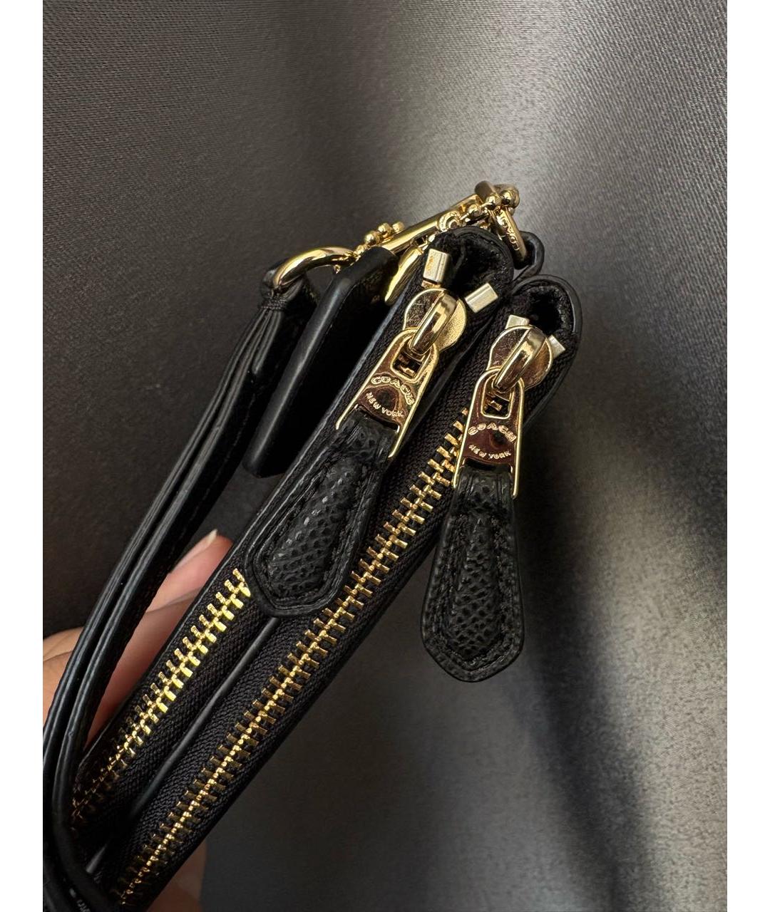 COACH Коричневый кожаный кошелек, фото 5