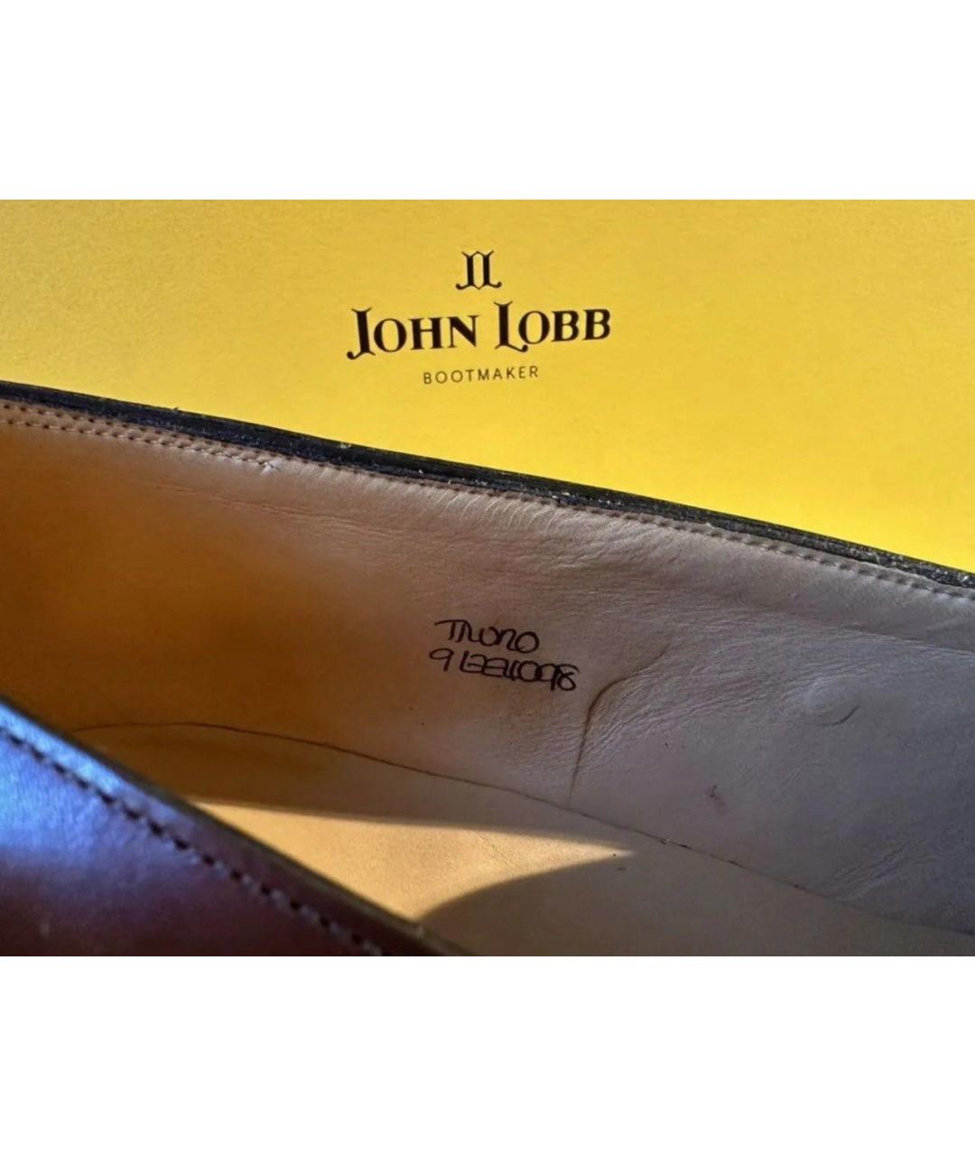 JOHN LOBB Коричневые кожаные туфли, фото 5