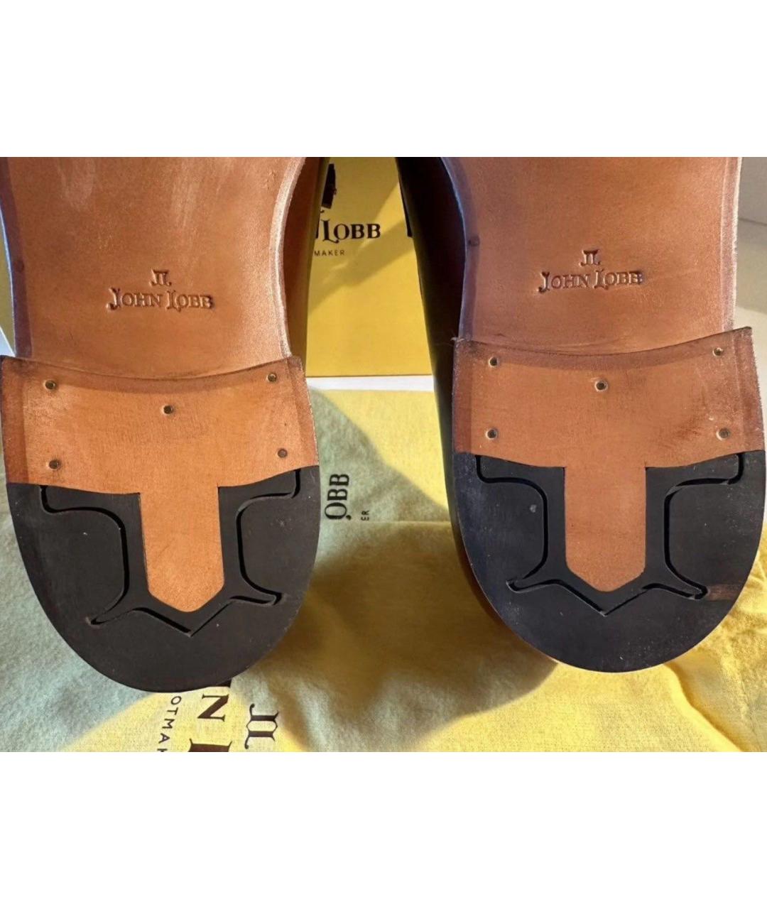 JOHN LOBB Коричневые кожаные туфли, фото 3