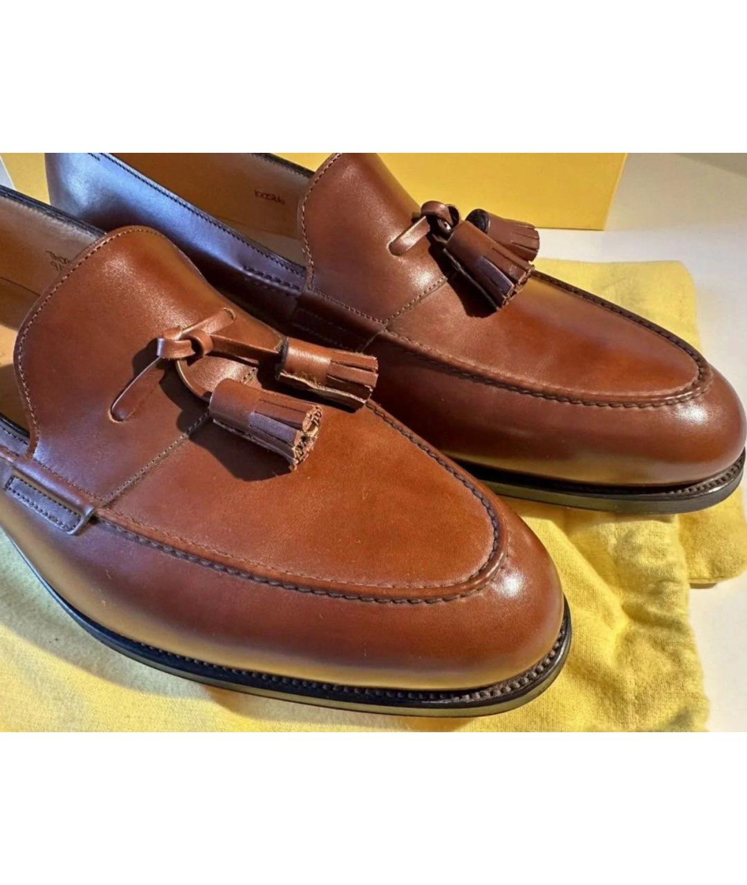 JOHN LOBB Коричневые кожаные туфли, фото 2