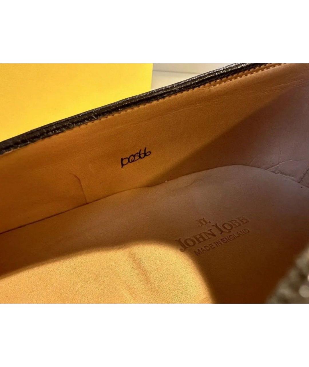 JOHN LOBB Коричневые кожаные туфли, фото 4