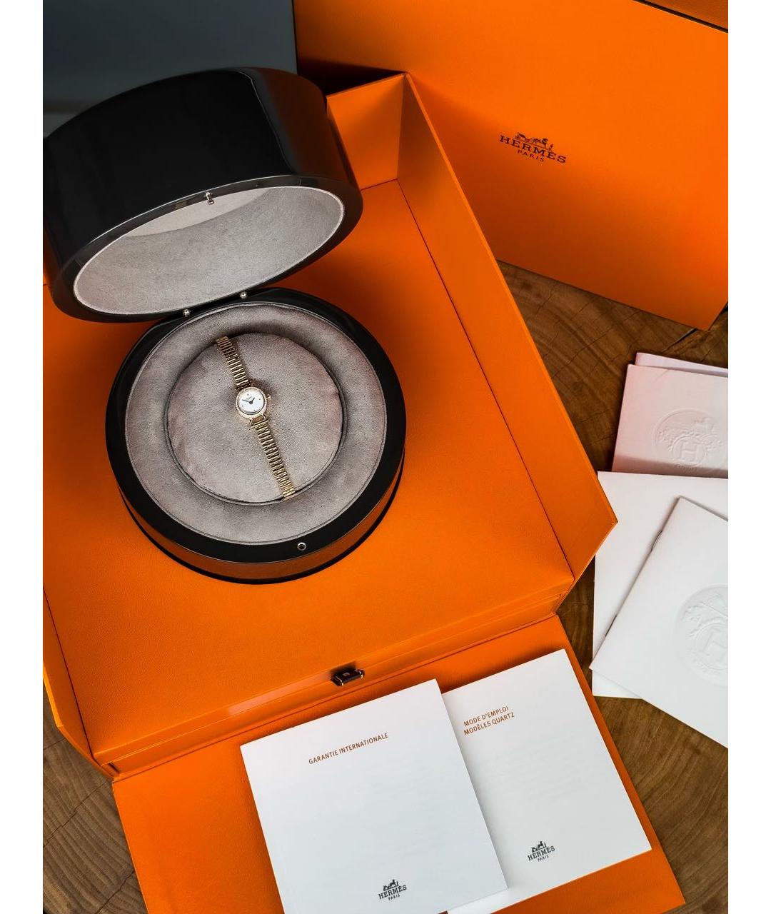 HERMES Золотые часы из розового золота, фото 4