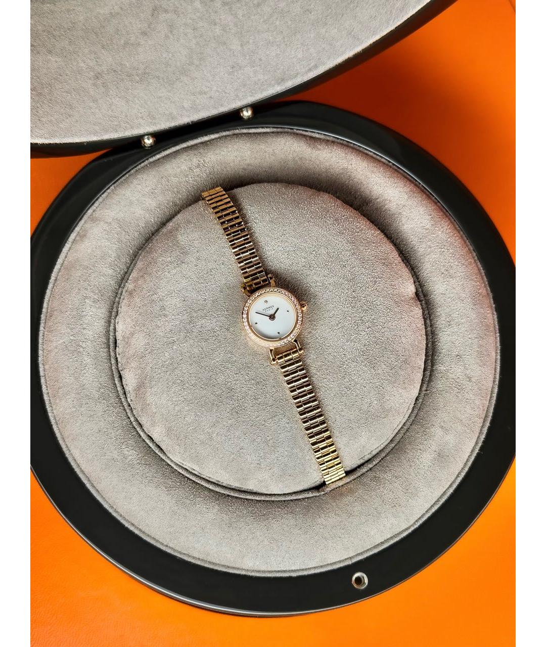 HERMES Золотые часы из розового золота, фото 5