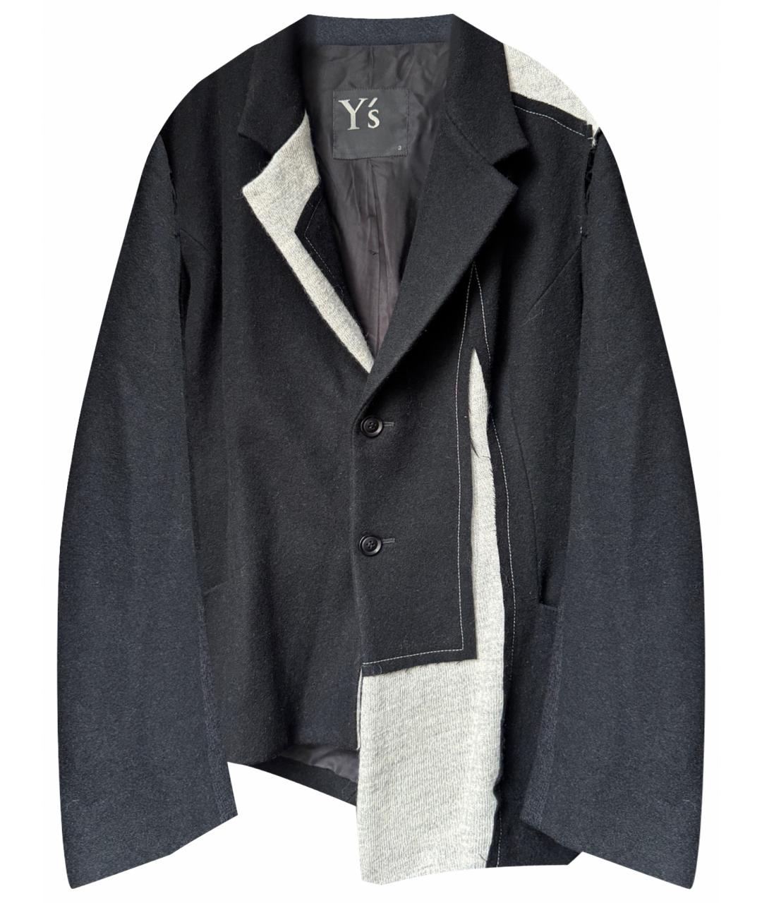 YOHJI YAMAMOTO Черный шерстяной жакет/пиджак, фото 1