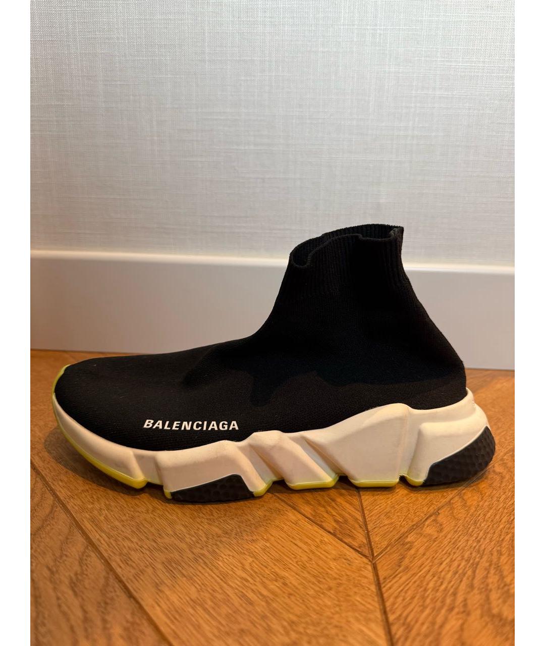 BALENCIAGA Черные текстильные кроссовки, фото 5