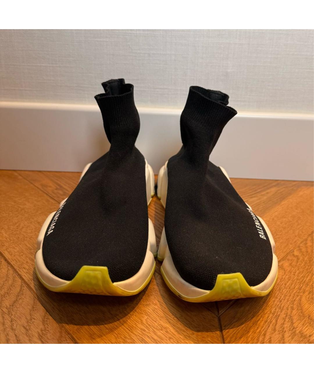 BALENCIAGA Черные текстильные кроссовки, фото 2