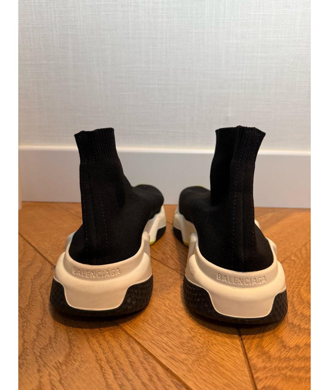 BALENCIAGA Черные текстильные кроссовки, фото 4