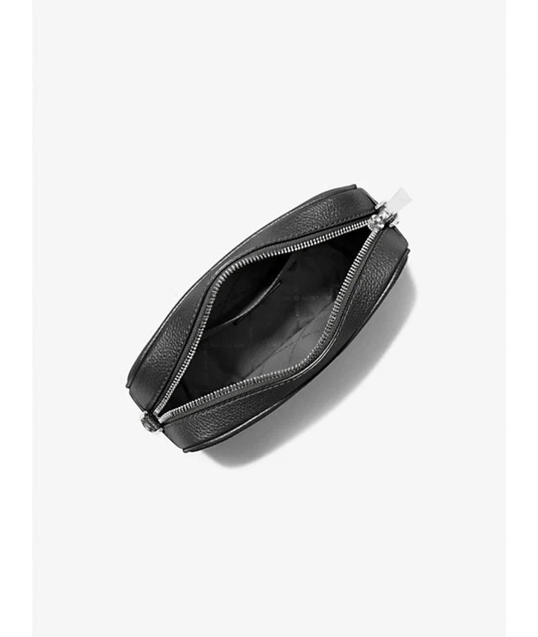 MICHAEL KORS Черная кожаная сумка через плечо, фото 2