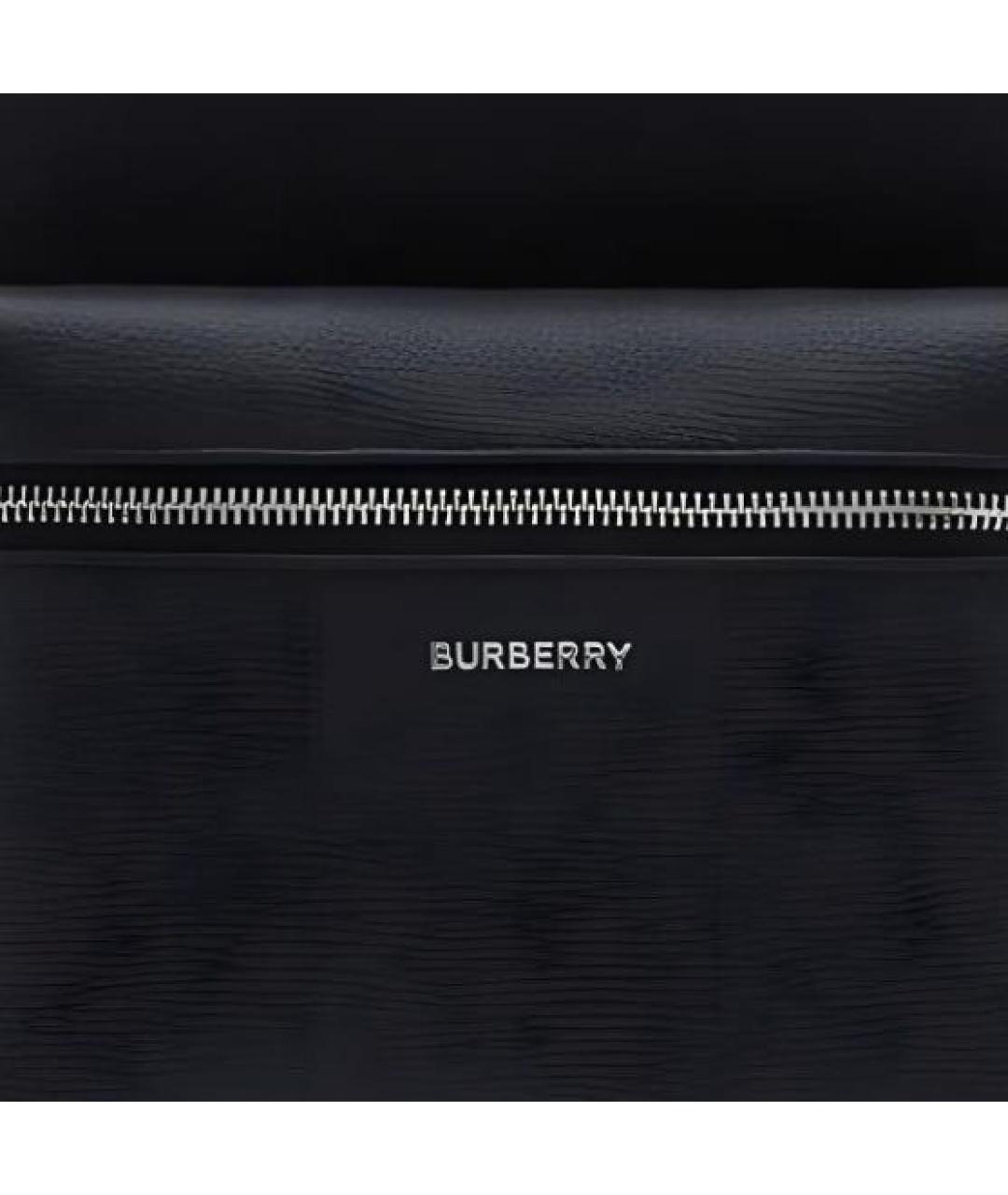 BURBERRY Черный кожаный рюкзак, фото 5