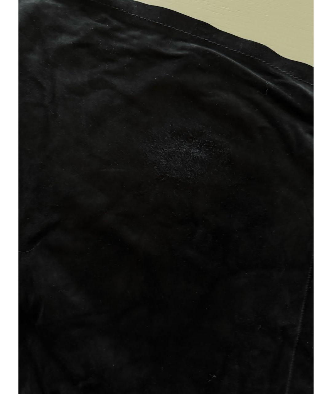BOTTEGA VENETA Черная замшевая юбка мини, фото 4