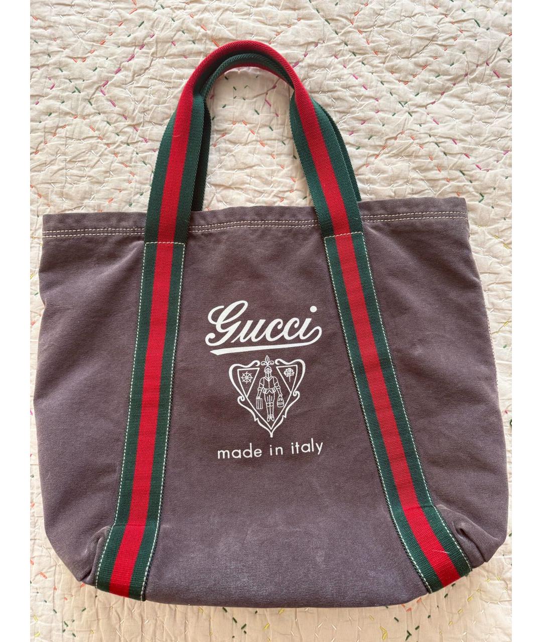 GUCCI Хлопковая сумка тоут, фото 5