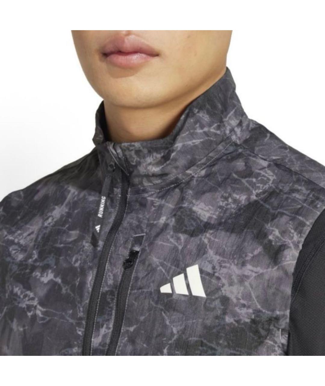 ADIDAS Антрацитовый полиамидовый жилет, фото 4