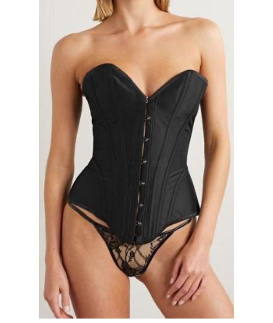 AGENT PROVOCATEUR Черный шелковый корсет, фото 6