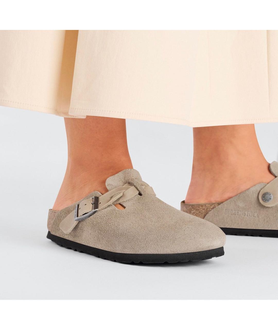BIRKENSTOCK Замшевые сабо, фото 6