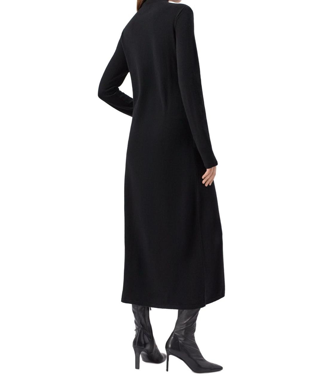 LOULOU DE SAISON Черное шерстяное повседневное платье, фото 3