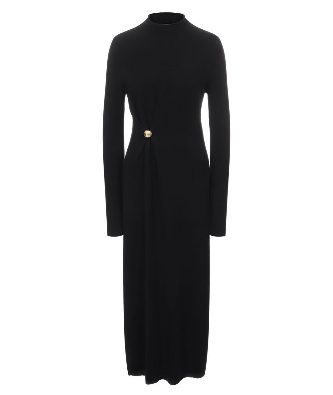 LOULOU DE SAISON Черное шерстяное повседневное платье, фото 1