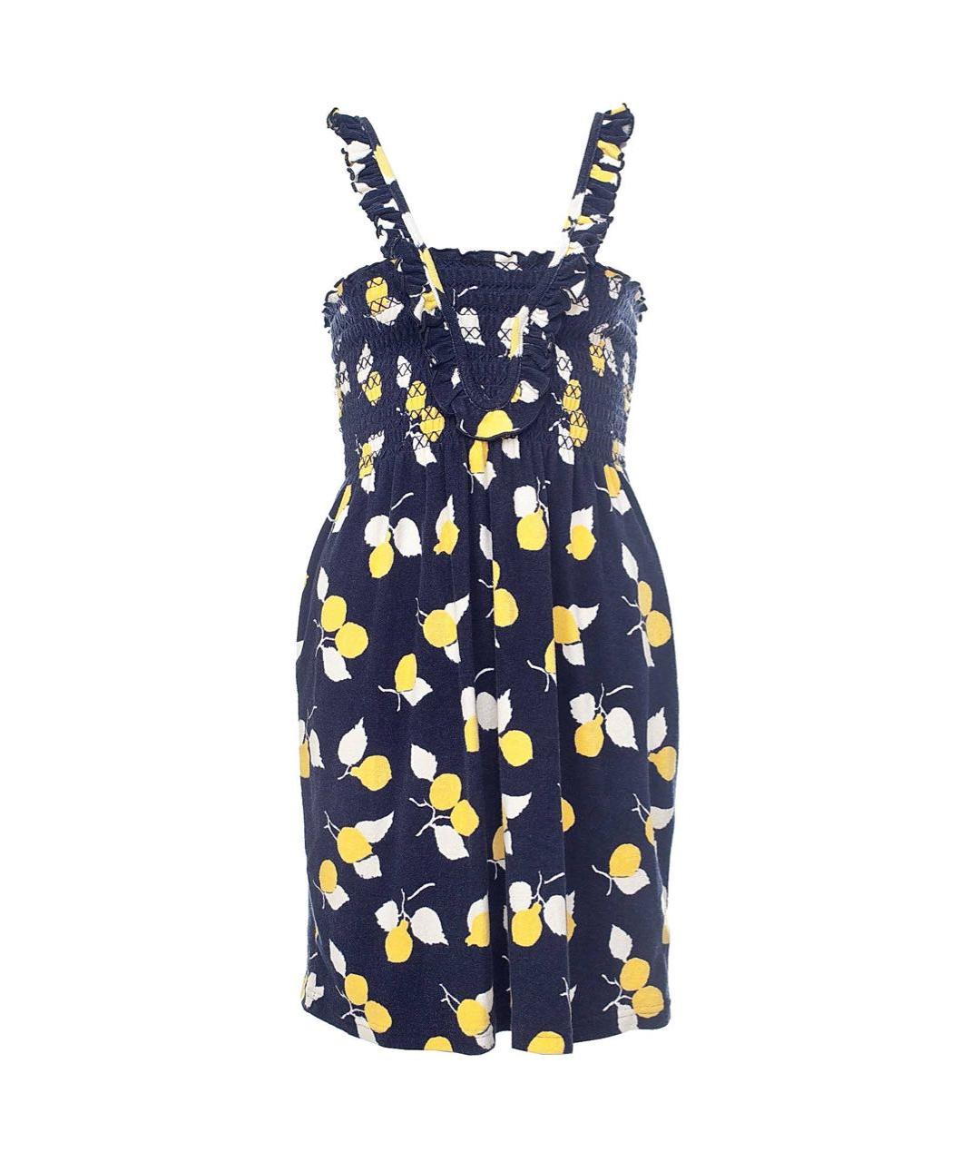 JUICY COUTURE Темно-синее хлопковое повседневное платье, фото 1