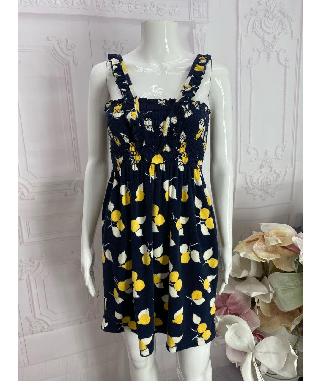 JUICY COUTURE Темно-синее хлопковое повседневное платье, фото 7