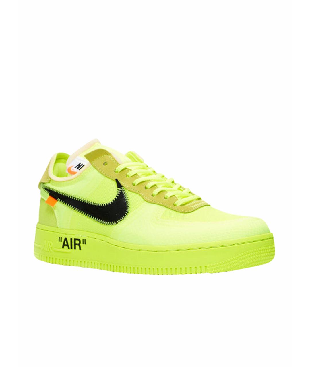 NIKE X OFF-WHITE Желтые низкие кроссовки / кеды, фото 1