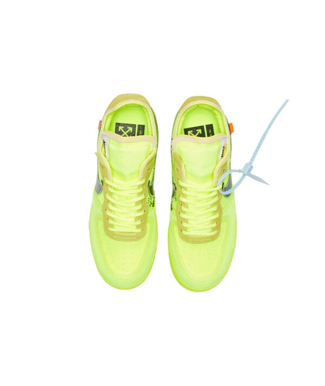 NIKE X OFF-WHITE Желтые низкие кроссовки / кеды, фото 3