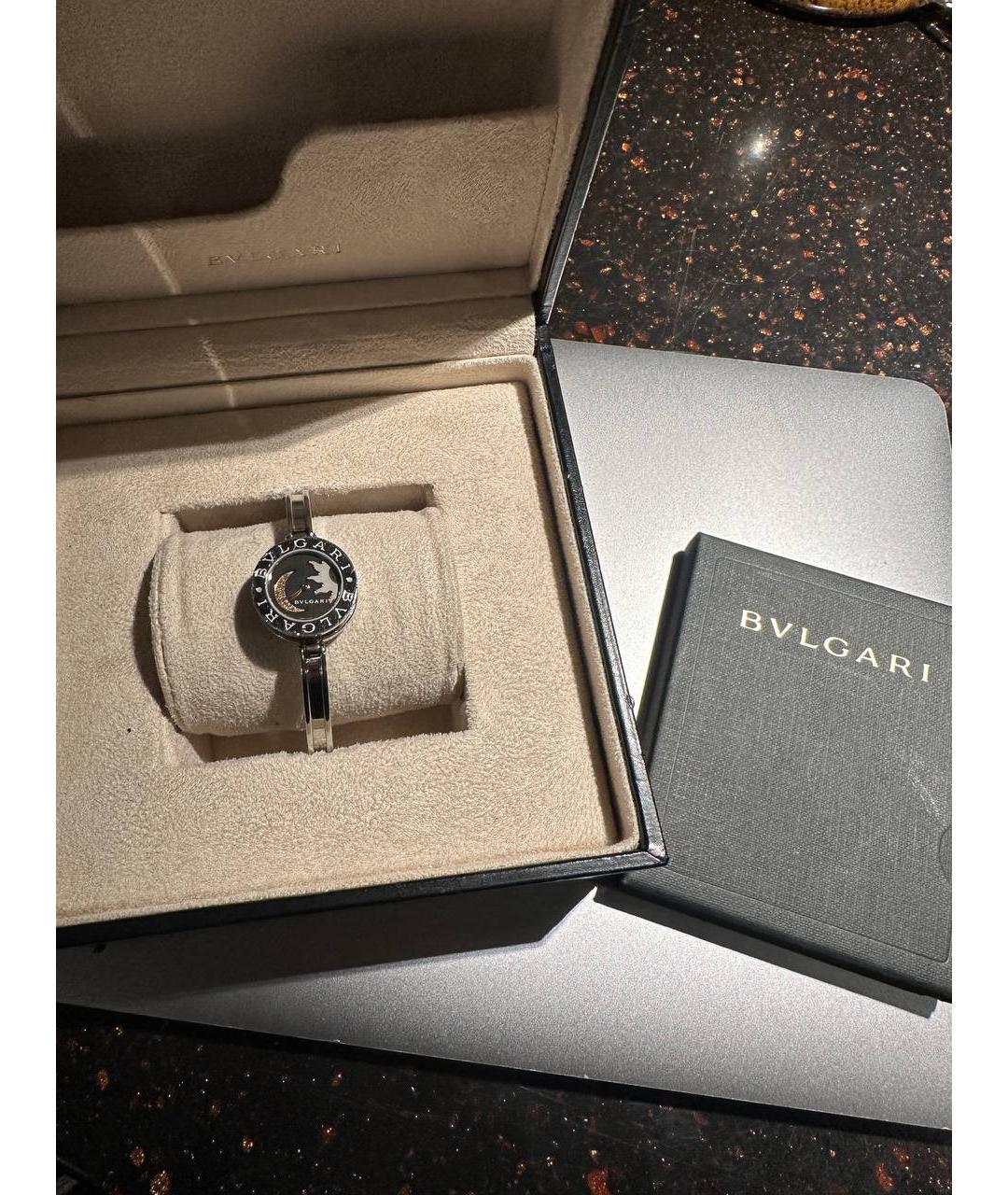 BVLGARI Серые часы из белого золота, фото 2