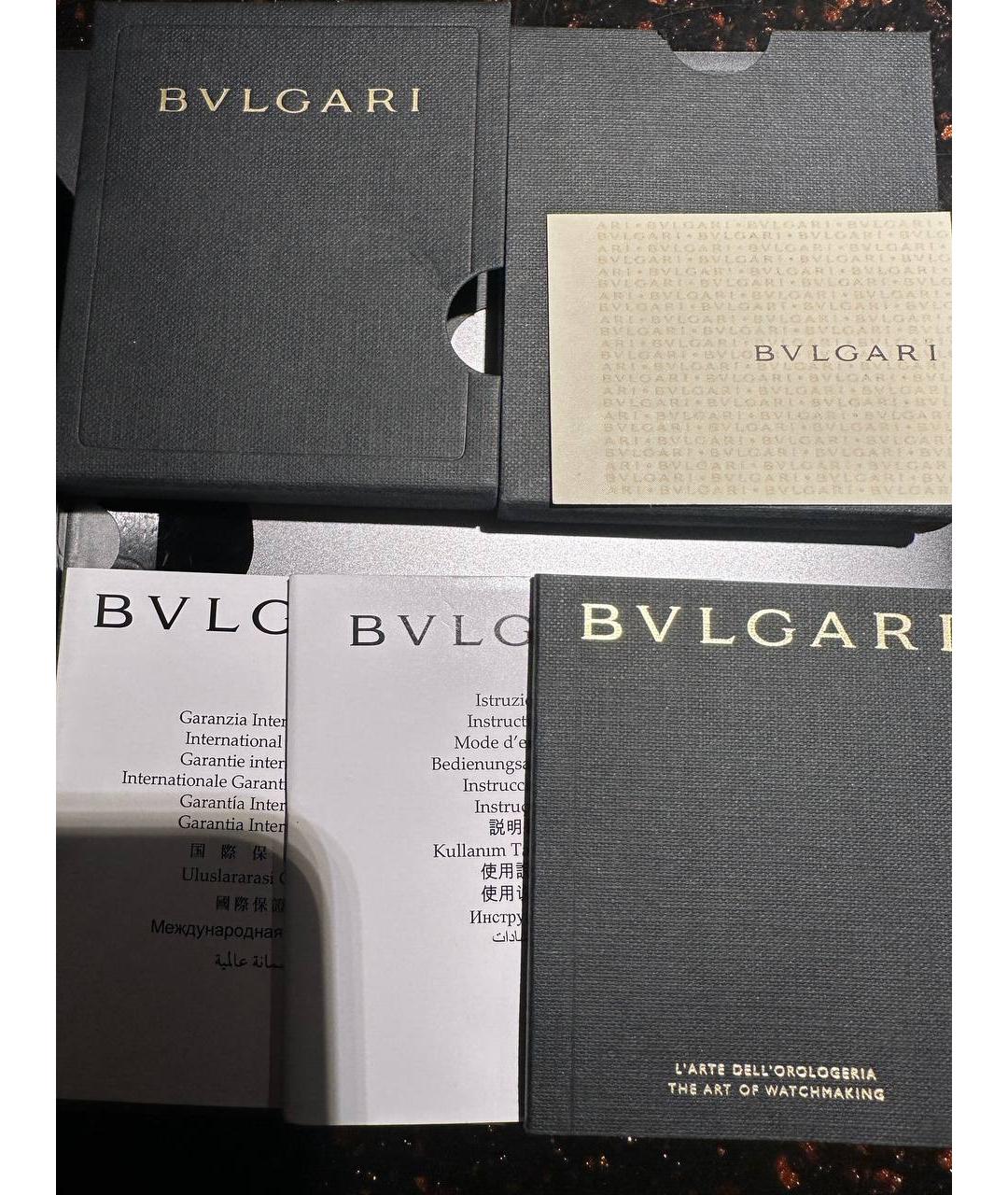 BVLGARI Серые часы из белого золота, фото 4