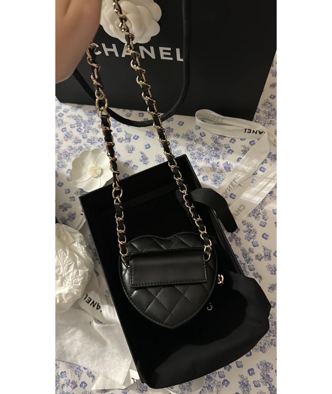 CHANEL Черная кожаная поясная сумка, фото 3